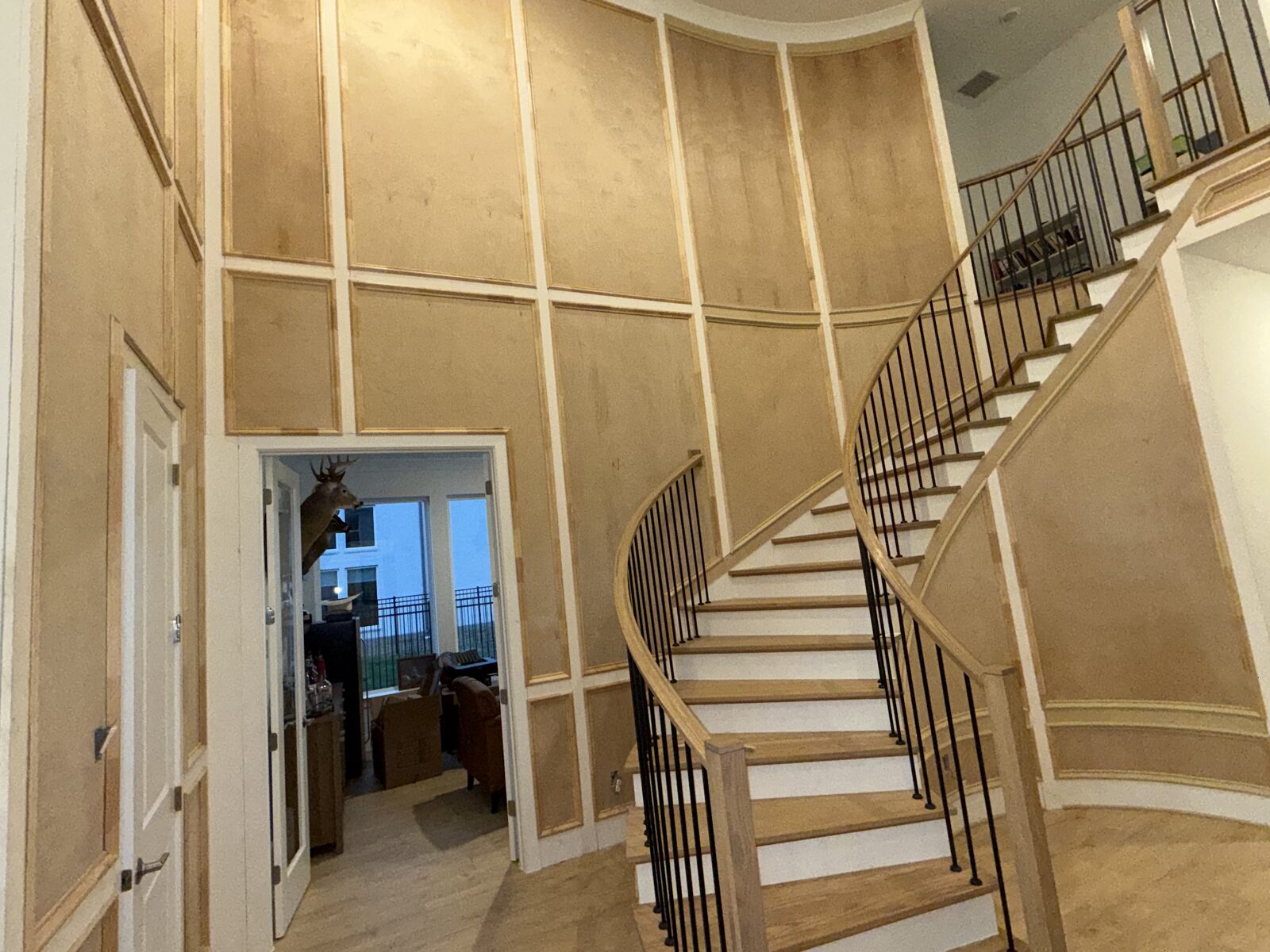 Stairs and wall design